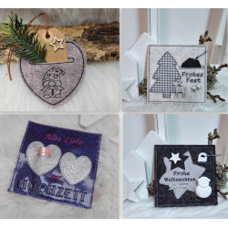 ADVENTSKALENDER 17. Dezember - Stickserie ITH Geschenkekarte Schlitz Baukasten